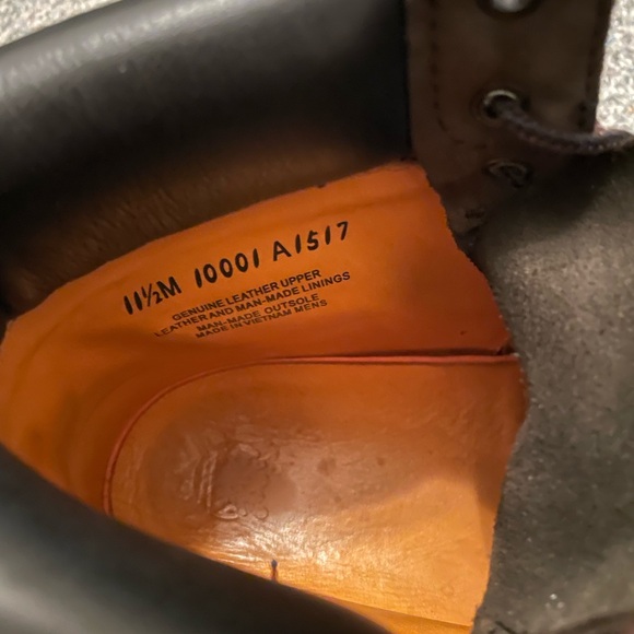 Men's Dark Brown Timberland Leather Boots - Picture 7 of 7